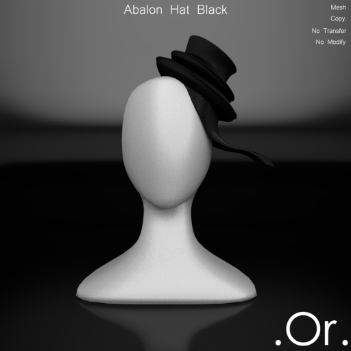 . Or . Abalon Hat Black