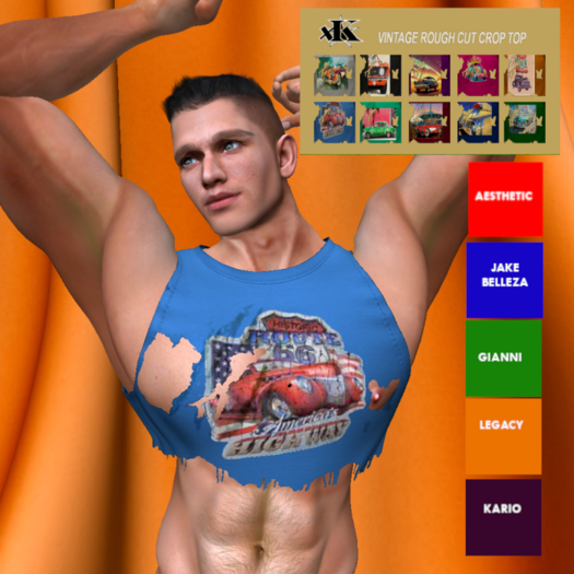 XK Rough Cut Crop Top