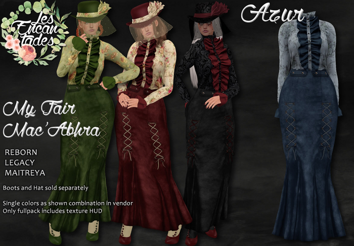 *LE* My Fair Mac'Abhra Azur -  Edwardian set