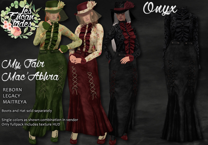 *LE* My Fair Mac'Abhra Onyx - Edwardian set