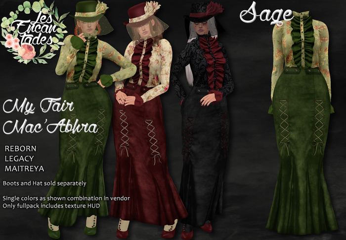 *LE* My Fair Mac'Abhra Sage - Edwardian set