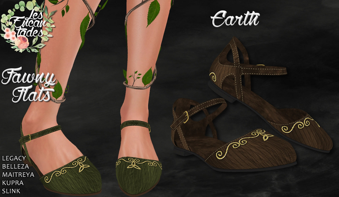 *LE* Fawny Flats Earth - Medieval shoes