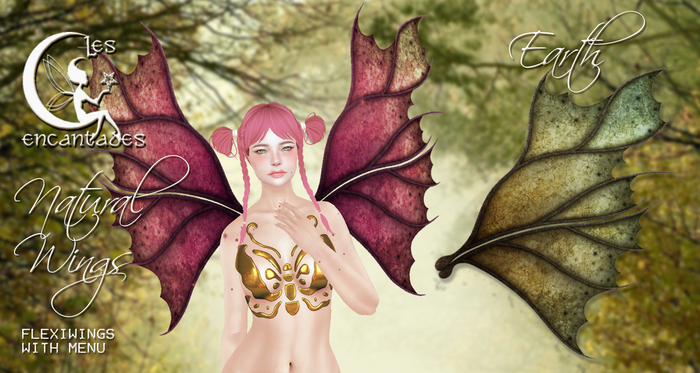 *LE* Natural Wings Earth - Fairy Wings