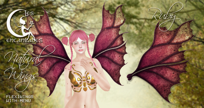 *LE* Natural Wings Ruby - Fairy Wings