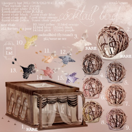 {anc} .cocktailbird  - Full Set / Complete Set