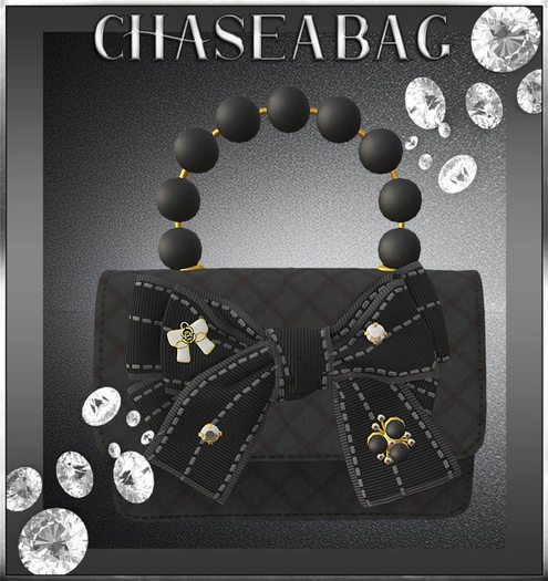 [CHASEABAG] Faberge' "Black" Handbag