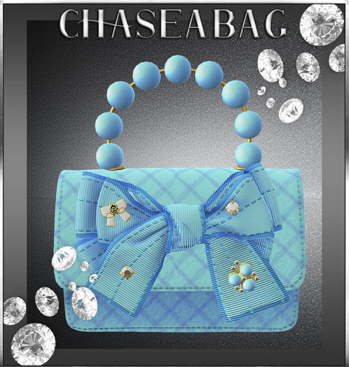 [CHASEABAG] Faberge' "Light Blue" Handbag