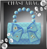 [CHASEABAG] Faberge' "Light Blue" Handbag