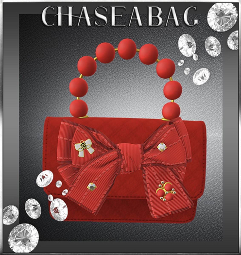 [CHASEABAG] Faberge' "Red" Handbag