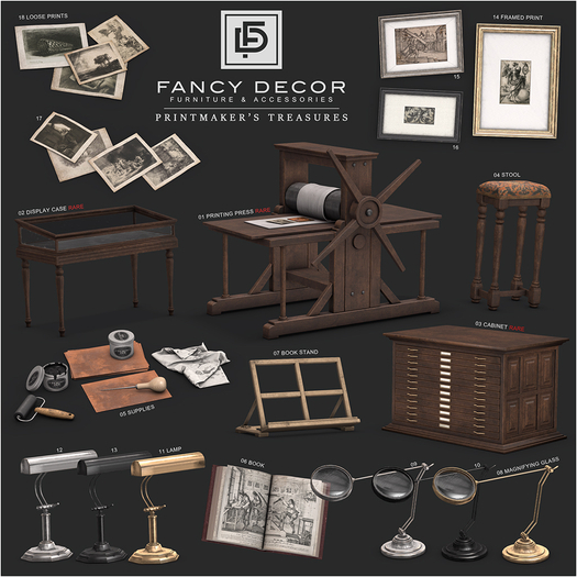 Fancy Decor - Printmaker's Treasures Full Set