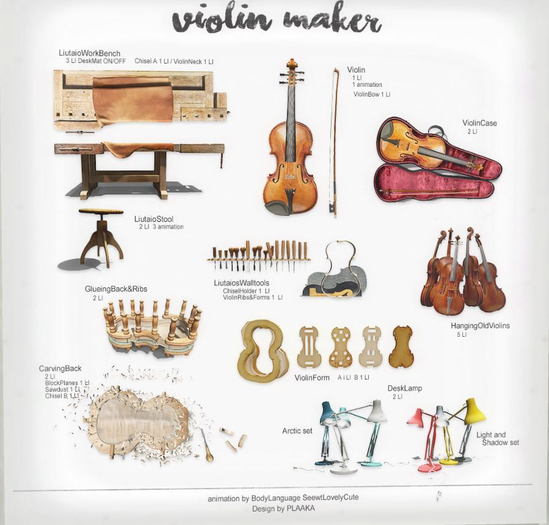 PLAAKA Violin Maker Full Set  / Complete Set