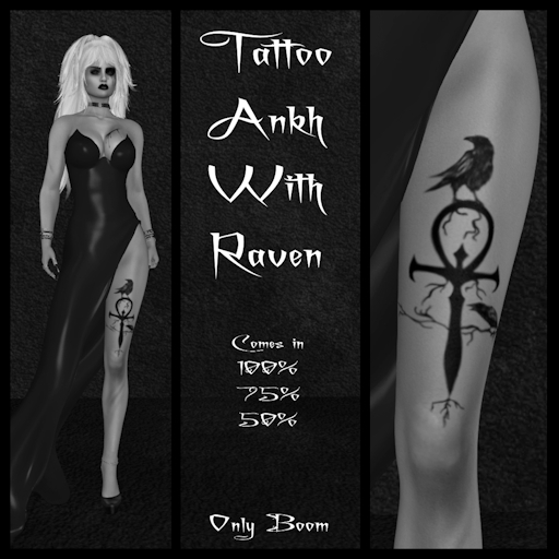 Tattoo Ankh With Raven
