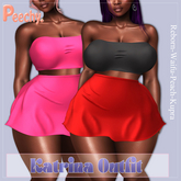 Peechy. Katrina Skirt - Crimson 