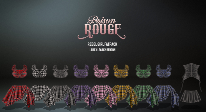 POISON ROUGE Rebel Girl FATPACK 