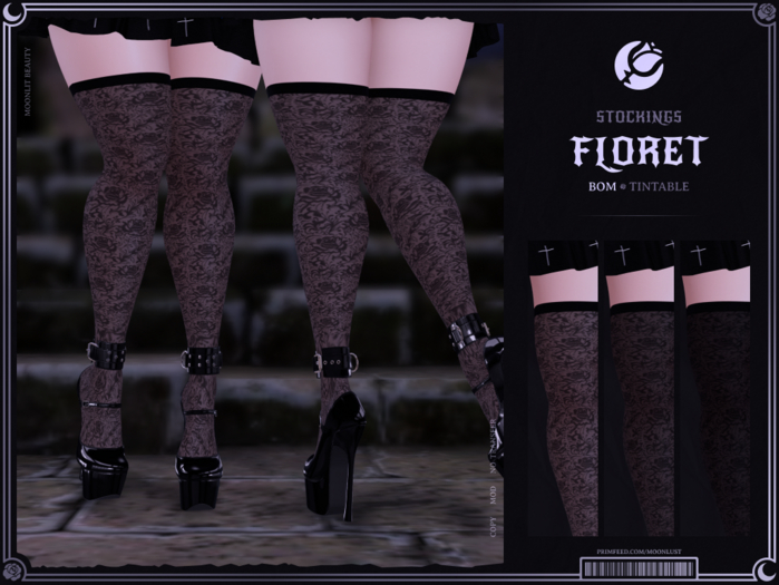 [: Moonlust :] ' Floret ' Stockings BOM