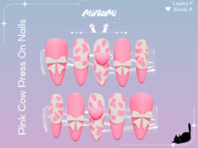 MiNaMi :: Pink Cow Press On Nails