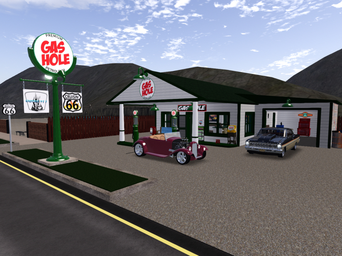 GB7 Old Gas Station Style #01