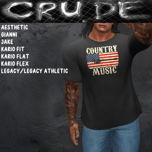 Country Music (USA) Men's T-Shirt (MCT)  <Wear Me>