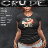 Country Music (USA) Women's T-Shirt (WTL)  <Wear Me>
