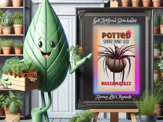Potted: Spider Plant Seed: Razzamatazz