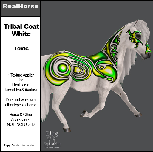 *E* RH Skin Applier Tribal White Toxic [Add & Click to Open]