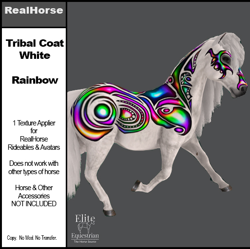 *E* RH Skin Applier Tribal White Rainbow [Add & Click to Open]