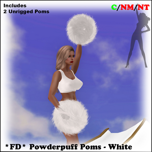*FD* Powderpuff Poms [Boxed] White