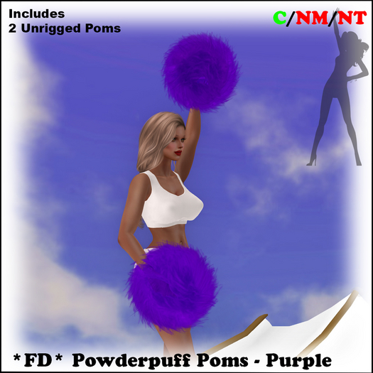 *FD* Powderpuff Poms [Boxed] Purple