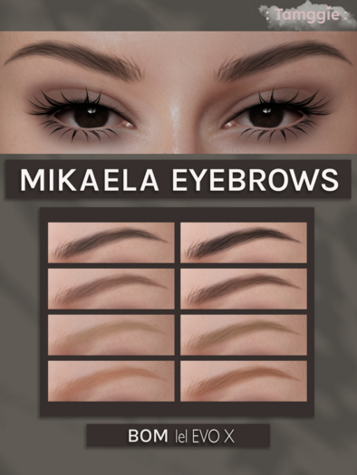 : Tamggie : - Mikaela eyebrows for Lelutka EVO X - BOM