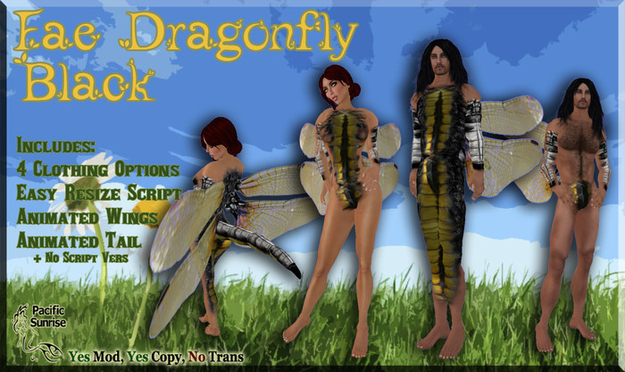 (PS) Fae Dragonfly Black