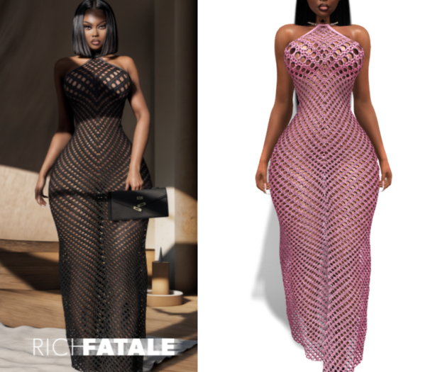 $RICH FATALE - JANET CROCHET MAXI - BARB