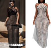 $RICH FATALE - JANET CROCHET MAXI - SNOW