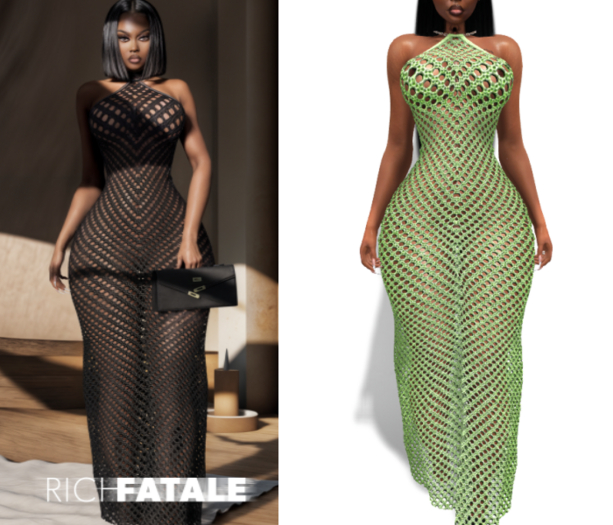 $RICH FATALE - JANET CROCHET MAXI - SWEETPEA
