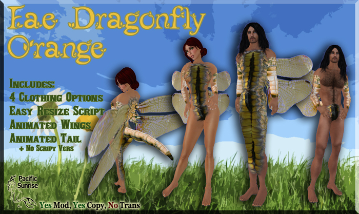 (PS) Fae Dragonfly Orange