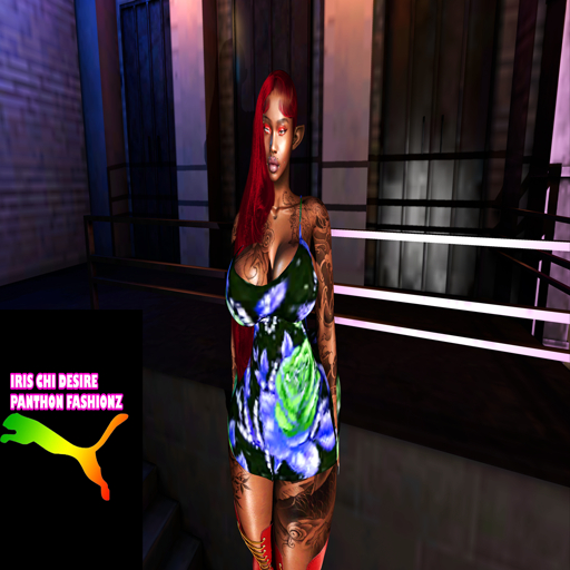 Diamond Purple/Green Dress