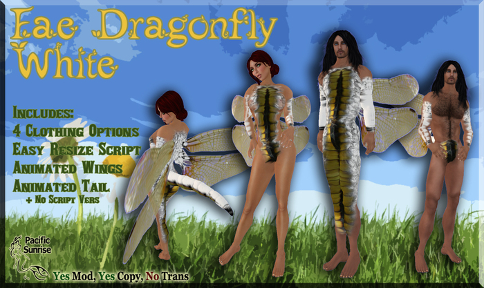 (PS) Fae Dragonfly White