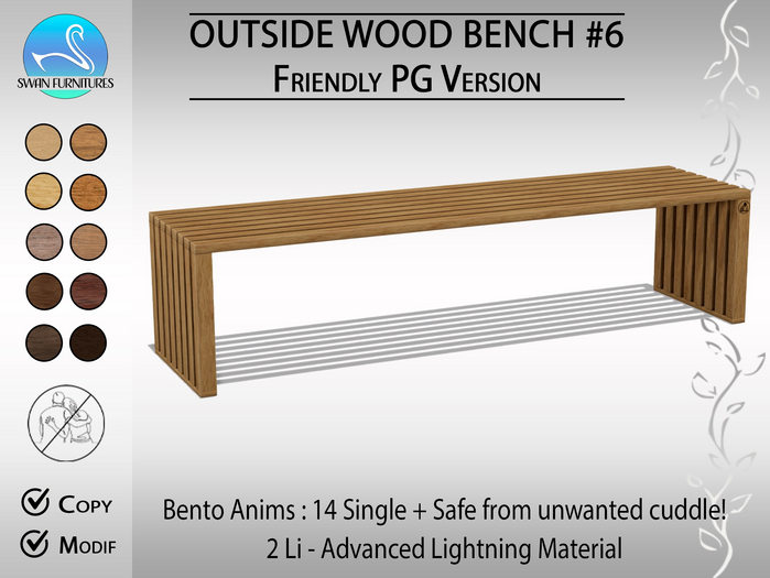 [SF] Outside Wood Bench #6 (FriendlyPG)