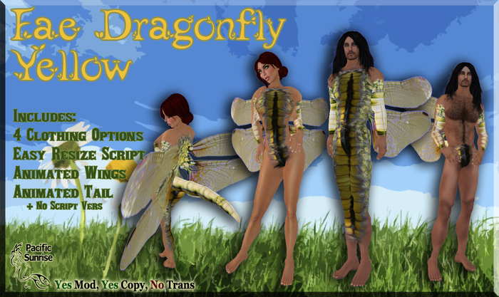 (PS) Fae Dragonfly Yellow