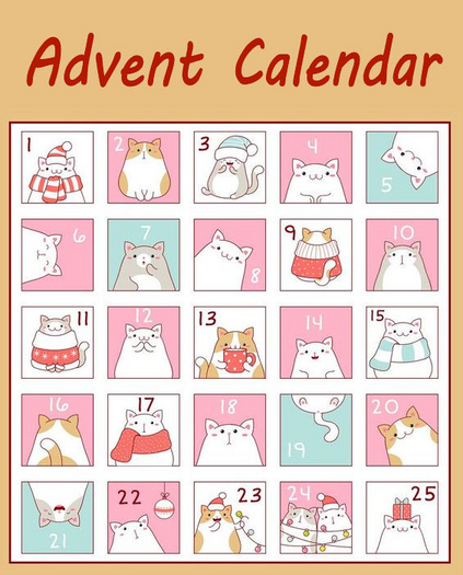 DELUXE CATS AND DOGS ADVENT CALENDAR - COUNTDOWN TO CHRISTMAS -GIVE DAILY HOLIDAY SURPRISES GIFTS <PROMO SALE OFFER>