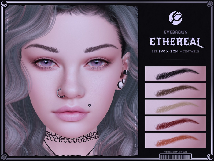 [: Moonlust :] ' Ethereal ' Eyebrows Set ' EvoX BOM