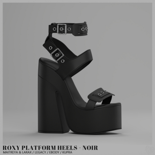 [Dazzling] Roxy platform heels - noir