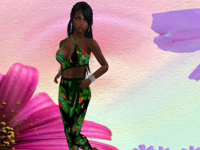 Fantasy Flower  Pantsuit