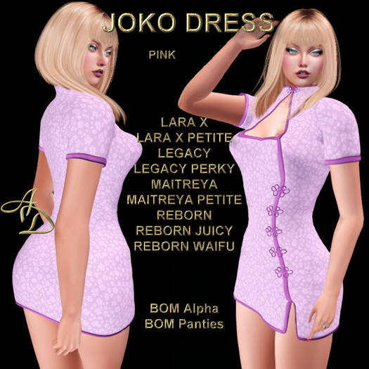 JOKO DRESS pink DEMO