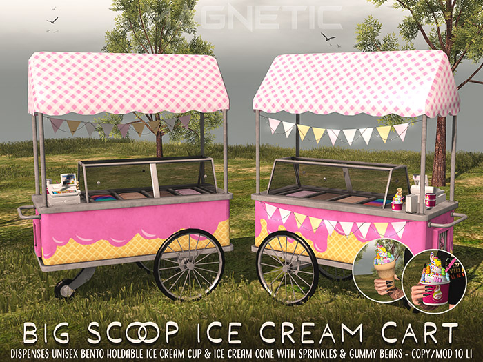 Magnetic - Big Scoop Ice Cream Cart