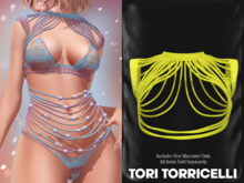 TORI TORRICELLI // Beka Vest Macrame // NeonLime
