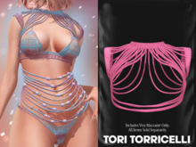 TORI TORRICELLI // Beka Vest Macrame // CandyPink