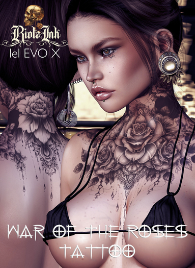 .:RiotzInk:.War Of The Roses Tattoo {BOM/Evox}