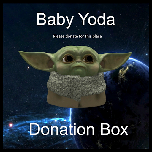 Baby Yoda Donation Box