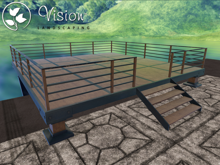 Vision Lookout Deck - Simple Rails