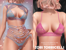 TORI TORRICELLI // Beka Bikini Top // CandyPink